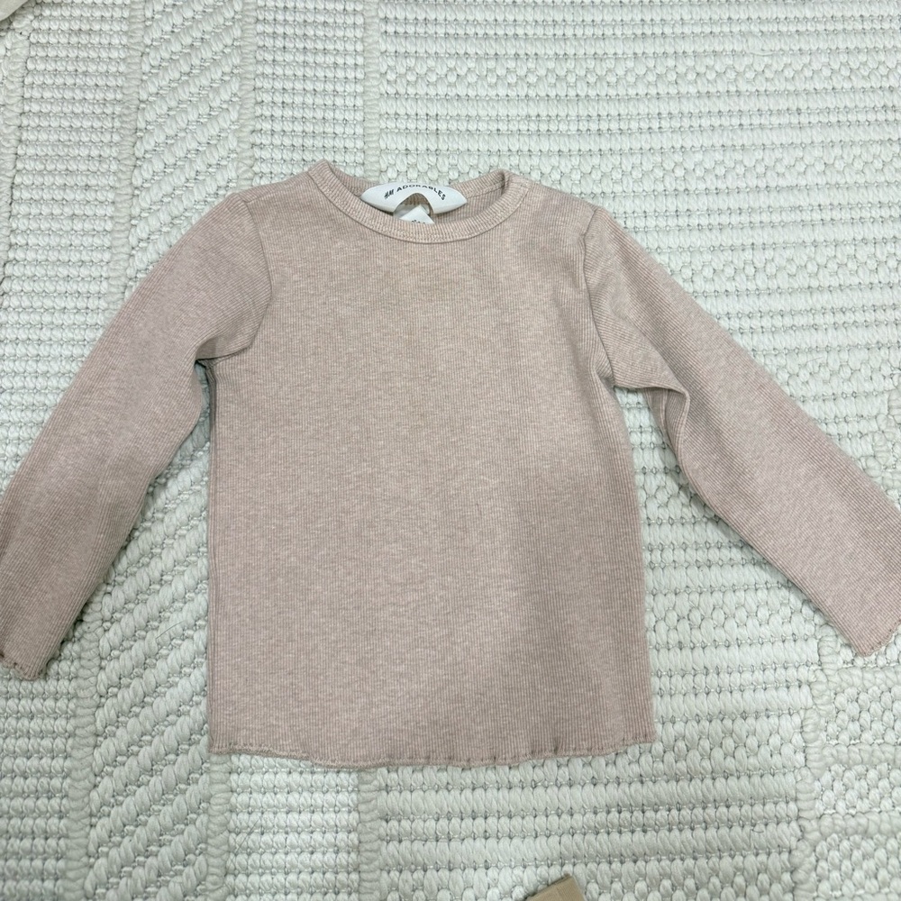 H&M Kids Light Brown Long Sleeve Sweater